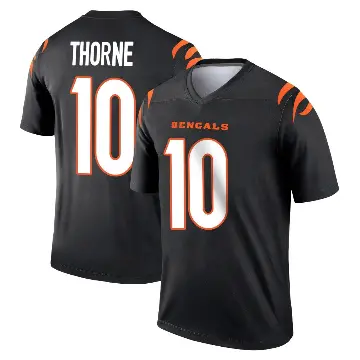 ＃10 Men's Payton Thorne Black Legend Cincinnati Bengals Jersey