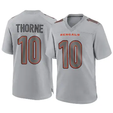 ＃10 Men's Payton Thorne Gray Game Cincinnati Bengals Atmosphere Fashion Jersey