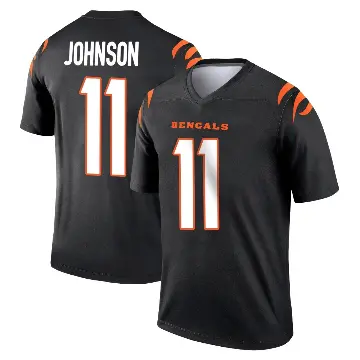 ＃11 Men's Josh Johnson Black Legend Cincinnati Bengals Jersey