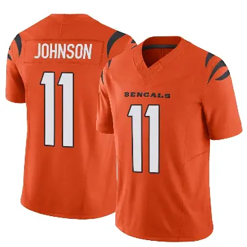 ＃11 Men's Josh Johnson Orange Limited Cincinnati Bengals Vapor F.U.S.E. Jersey