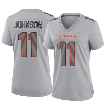 ＃11 Women's Josh Johnson Gray Game Cincinnati Bengals Atmosphere Fashion Jersey