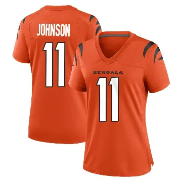 ＃11 Women's Josh Johnson Orange Game Cincinnati Bengals Jersey