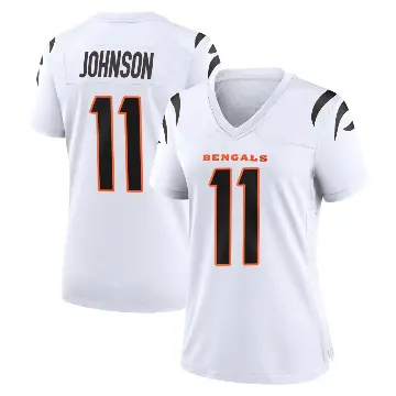 ＃11 Women's Josh Johnson White Game Cincinnati Bengals Jersey