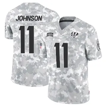 ＃11 Youth Josh Johnson Arctic Camo Limited Cincinnati Bengals 2024 Salute to Service Jersey