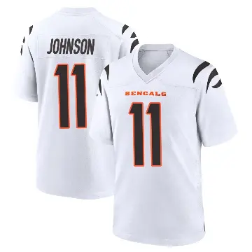 ＃11 Youth Josh Johnson White Game Cincinnati Bengals Jersey