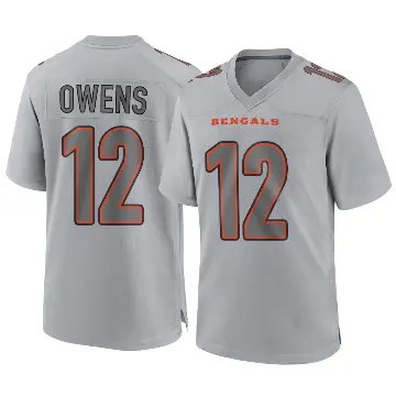 ＃12 Men's Rashod Owens Gray Game Cincinnati Bengals Atmosphere Fashion Jersey