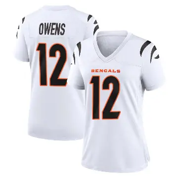 ＃12 Women's Rashod Owens White Game Cincinnati Bengals Jersey