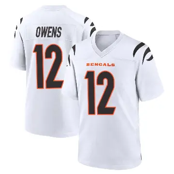 ＃12 Youth Rashod Owens White Game Cincinnati Bengals Jersey
