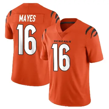 ＃16 Youth Jamoi Mayes Orange Limited Cincinnati Bengals Vapor Untouchable Jersey