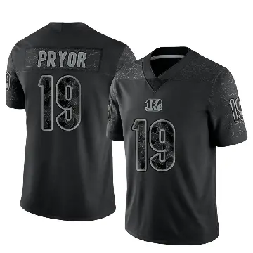 ＃19 Men's Kendric Pryor Black Limited Cincinnati Bengals Reflective Jersey