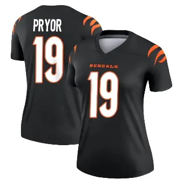 ＃19 Women's Kendric Pryor Black Legend Cincinnati Bengals Jersey
