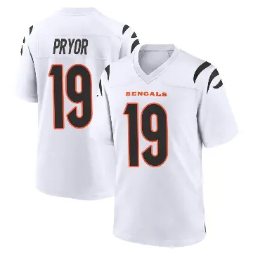 ＃19 Youth Kendric Pryor White Game Cincinnati Bengals Jersey