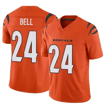 ＃24 Men's Vonn Bell Orange Limited Cincinnati Bengals Vapor F.U.S.E. Jersey
