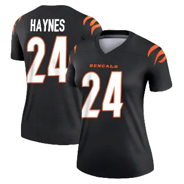 ＃24 Women's Jamal Haynes Black Legend Cincinnati Bengals Jersey