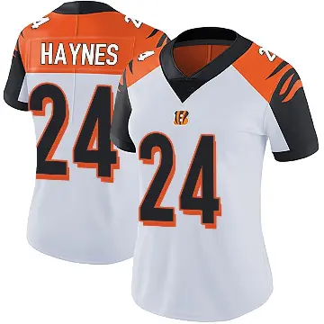 ＃24 Women's Jamal Haynes White Limited Cincinnati Bengals Vapor Untouchable Jersey