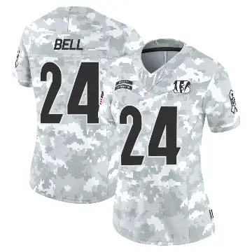 ＃24 Women's Vonn Bell Arctic Camo Limited Cincinnati Bengals 2024 Salute to Service Jersey