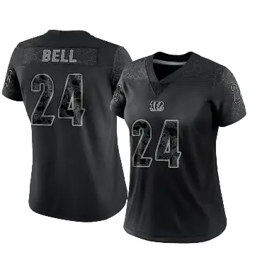 ＃24 Women's Vonn Bell Black Limited Cincinnati Bengals Reflective Jersey