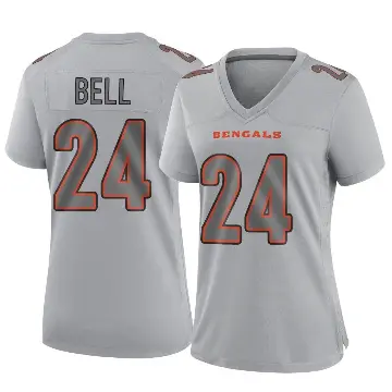 ＃24 Women's Vonn Bell Gray Game Cincinnati Bengals Atmosphere Fashion Jersey