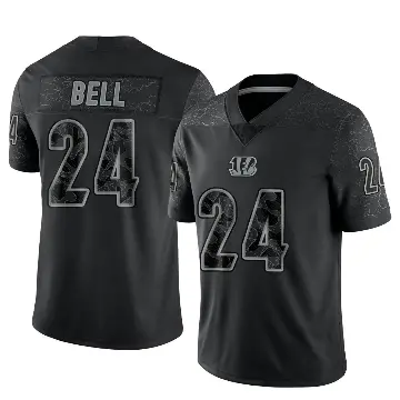 ＃24 Youth Vonn Bell Black Limited Cincinnati Bengals Reflective Jersey