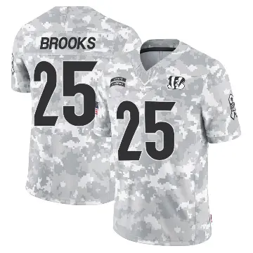 ＃25 Men's Tahj Brooks Arctic Camo Limited Cincinnati Bengals 2024 Salute to Service Jersey