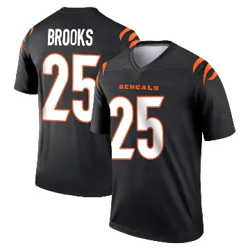 ＃25 Men's Tahj Brooks Black Legend Cincinnati Bengals Jersey