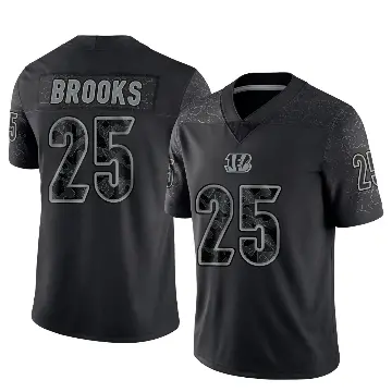 ＃25 Men's Tahj Brooks Black Limited Cincinnati Bengals Reflective Jersey