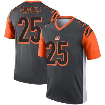 ＃25 Men's Tahj Brooks Legend Cincinnati Bengals Silver Jersey