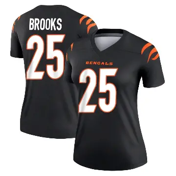＃25 Women's Tahj Brooks Black Legend Cincinnati Bengals Jersey