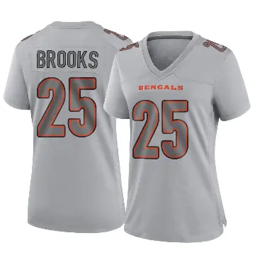 ＃25 Women's Tahj Brooks Gray Game Cincinnati Bengals Atmosphere Fashion Jersey