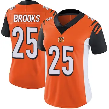 ＃25 Women's Tahj Brooks Orange Limited Cincinnati Bengals Vapor Untouchable Jersey