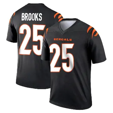 ＃25 Youth Tahj Brooks Black Legend Cincinnati Bengals Jersey