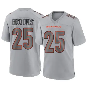 ＃25 Youth Tahj Brooks Gray Game Cincinnati Bengals Atmosphere Fashion Jersey