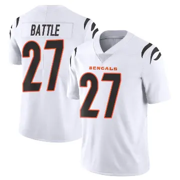 ＃27 Men's Jordan Battle White Limited Cincinnati Bengals Vapor Untouchable Jersey