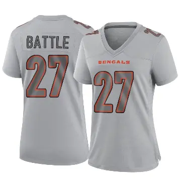 ＃27 Women's Jordan Battle Gray Game Cincinnati Bengals Atmosphere Fashion Jersey