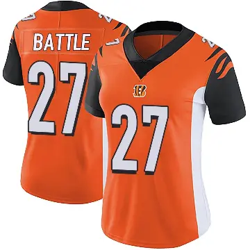 ＃27 Women's Jordan Battle Orange Limited Cincinnati Bengals Vapor Untouchable Jersey