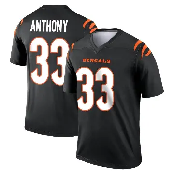 ＃33 Youth Daijahn Anthony Black Legend Cincinnati Bengals Jersey