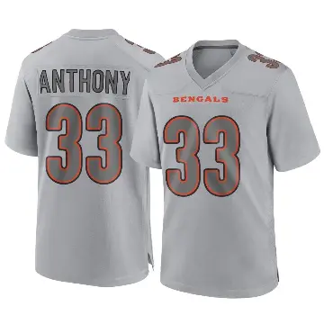 ＃33 Youth Daijahn Anthony Gray Game Cincinnati Bengals Atmosphere Fashion Jersey
