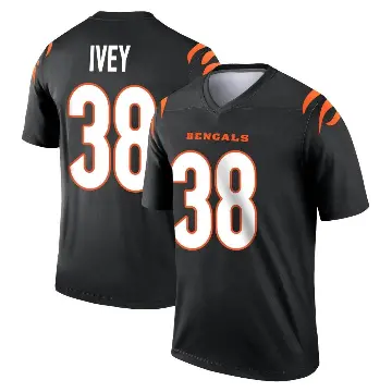 ＃38 Men's DJ Ivey Black Legend Cincinnati Bengals Jersey