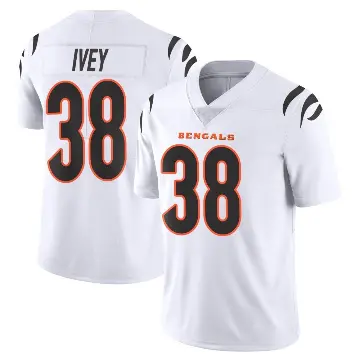 ＃38 Men's DJ Ivey White Limited Cincinnati Bengals Vapor Untouchable Jersey