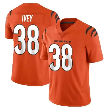 ＃38 Youth DJ Ivey Orange Limited Cincinnati Bengals Vapor Untouchable Jersey