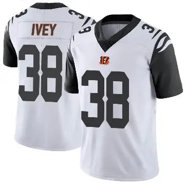 ＃38 Youth DJ Ivey White Limited Cincinnati Bengals Color Rush Vapor Untouchable Jersey
