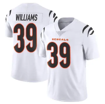＃39 Men's Jarveon Williams White Limited Cincinnati Bengals Vapor Untouchable Jersey