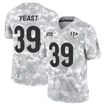 ＃39 Men's Russ Yeast Arctic Camo Limited Cincinnati Bengals 2024 Salute to Service Jersey