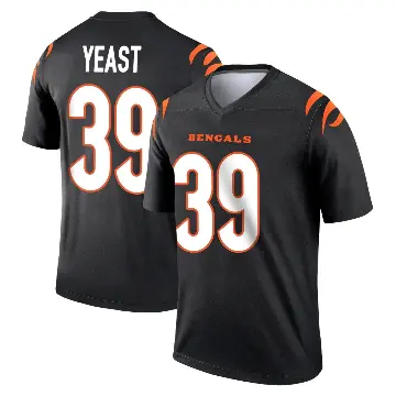 ＃39 Men's Russ Yeast Black Legend Cincinnati Bengals Jersey