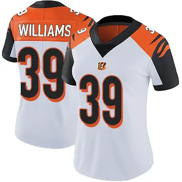 ＃39 Women's Jarveon Williams White Limited Cincinnati Bengals Vapor Untouchable Jersey