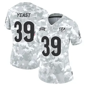 ＃39 Women's Russ Yeast Arctic Camo Limited Cincinnati Bengals 2024 Salute to Service Jersey