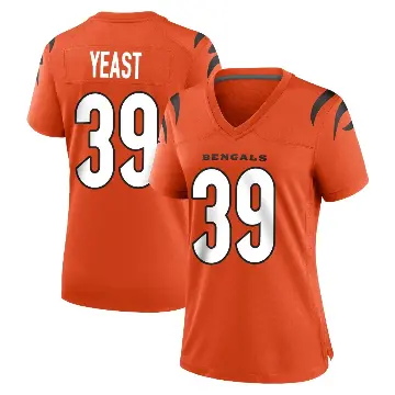 ＃39 Women's Russ Yeast Orange Game Cincinnati Bengals Jersey