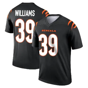 ＃39 Youth Jarveon Williams Black Legend Cincinnati Bengals Jersey