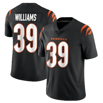 ＃39 Youth Jarveon Williams Black Limited Cincinnati Bengals Team Color Vapor Untouchable Jersey