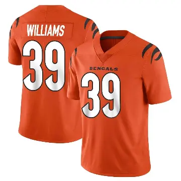 ＃39 Youth Jarveon Williams Orange Limited Cincinnati Bengals Vapor Untouchable Jersey